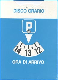 Parking Disc Italy