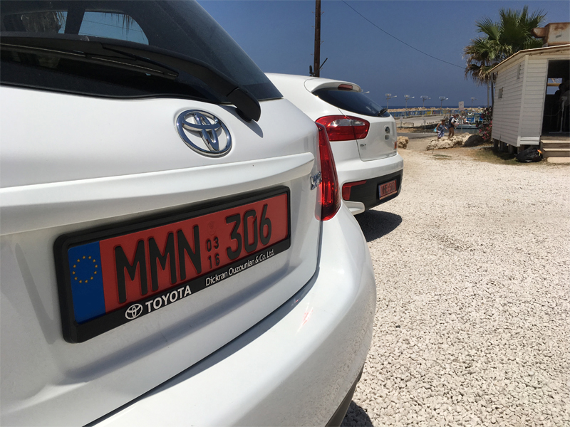 red number plate cyprus