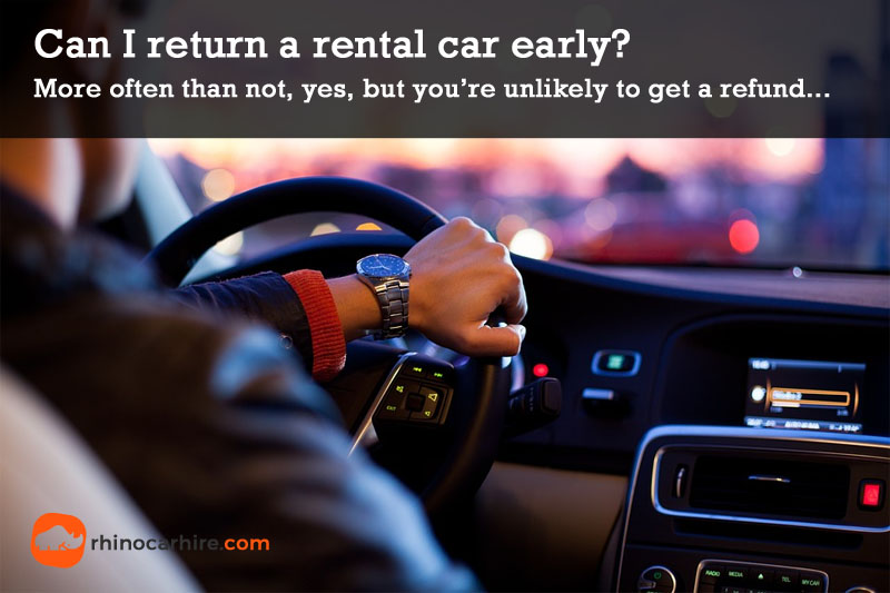 return car rental early