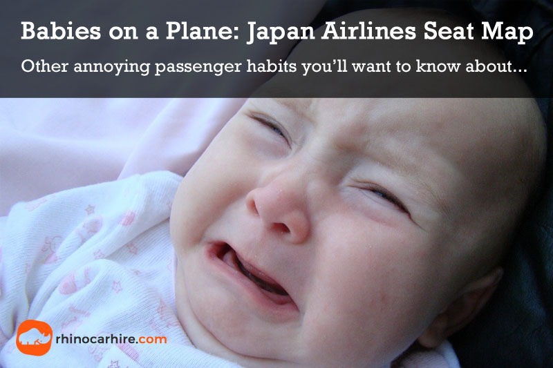 Babies on a plane Japan Airlines seat map