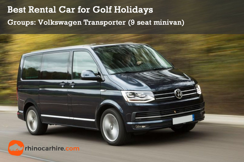 best rental car golf holiday volkswagen transporter