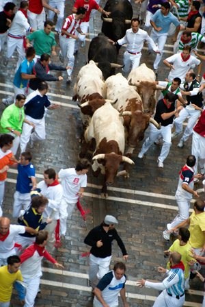 Running of the Bulls in Pamplona