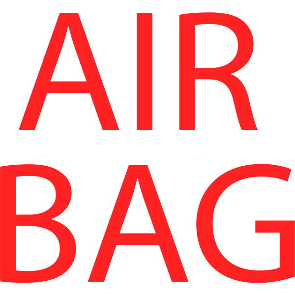 Air bad symbol in red