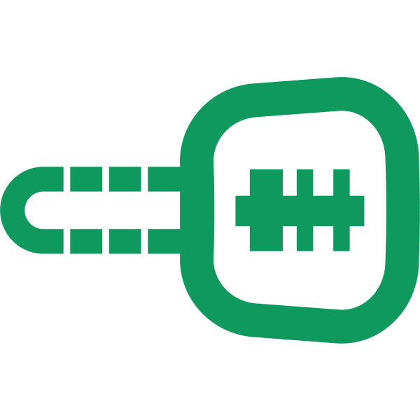 Car Key symbol in green