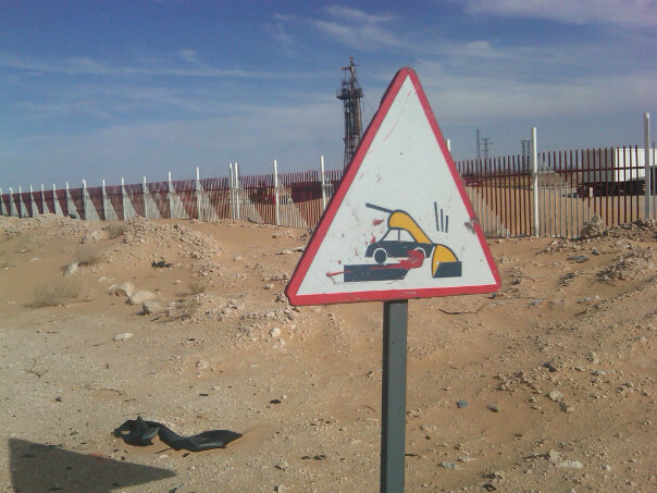 Algeria-Road-Sign-Pot-Holes