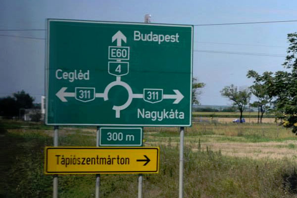 Hungary-Road-Sign