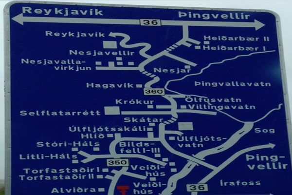 Iceland-Motorway-Sign
