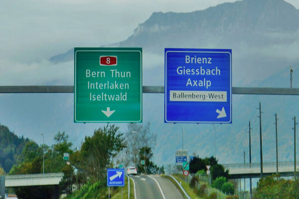Switzerland-Motorway-Sign