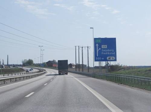 Norway Motorway Sign