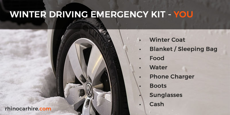 winter driving emergency kit for you