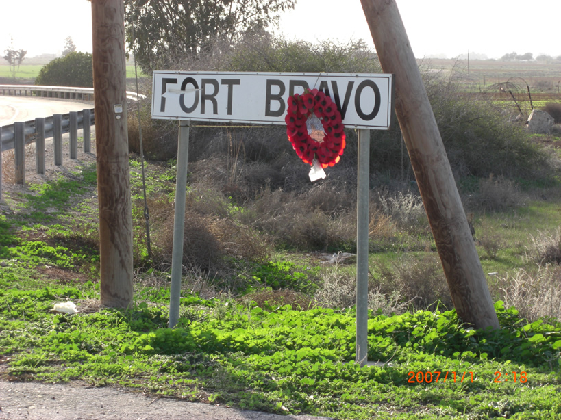 Fort Bravo Road Sign Cyprus