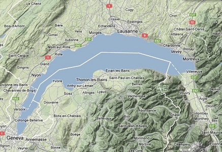 Lake Geneva Switzerland Map