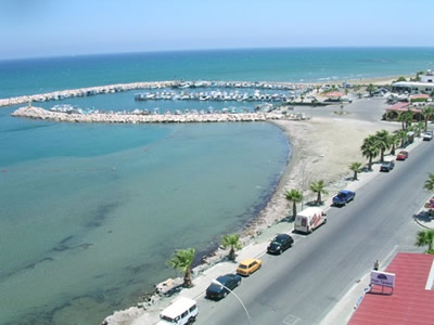 Larnaca Sea and Beach