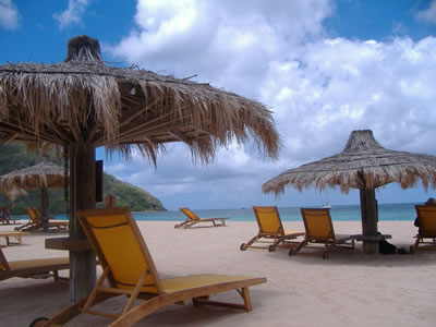 Nice beach in St Lucia