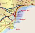 Small Driving Map of Larnaca