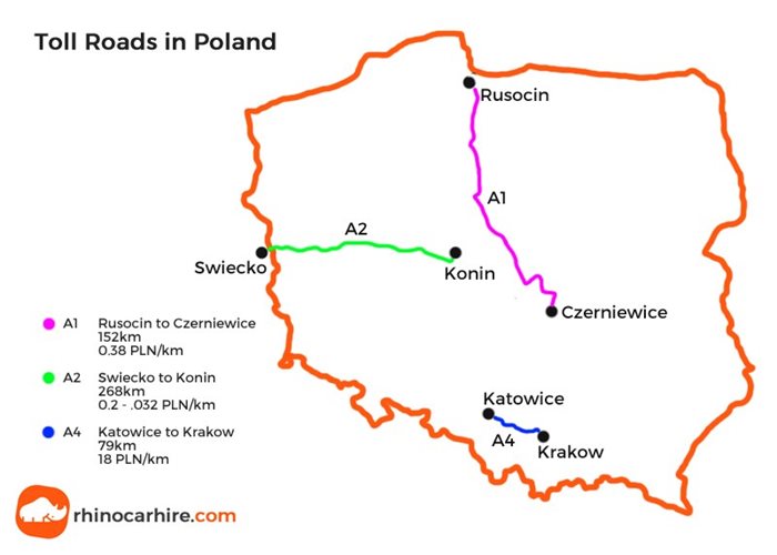 toll roads in poland