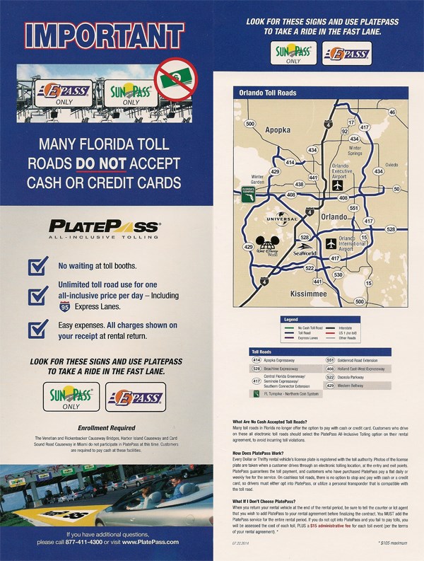 orlando toll roads florida