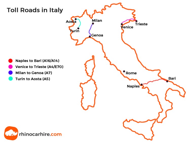 toll roads in Italy