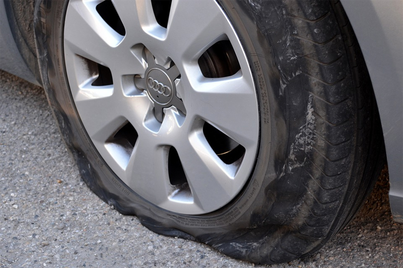 car rental puncture