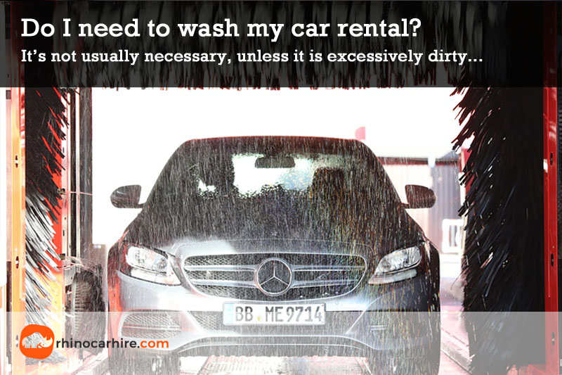 wash rental car