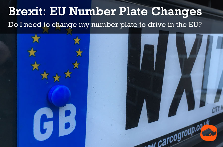 brexit number plate change