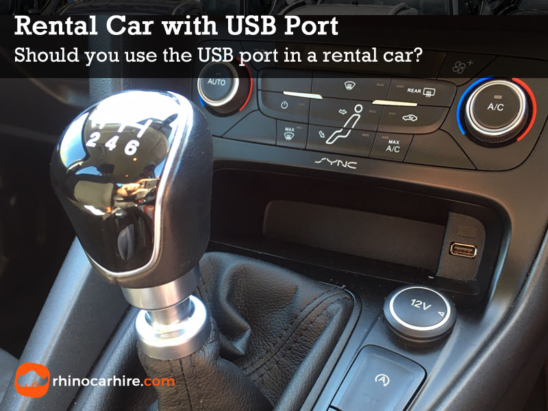 Rental Car USB Port - Charging Phone in a Rental Car - Rhino