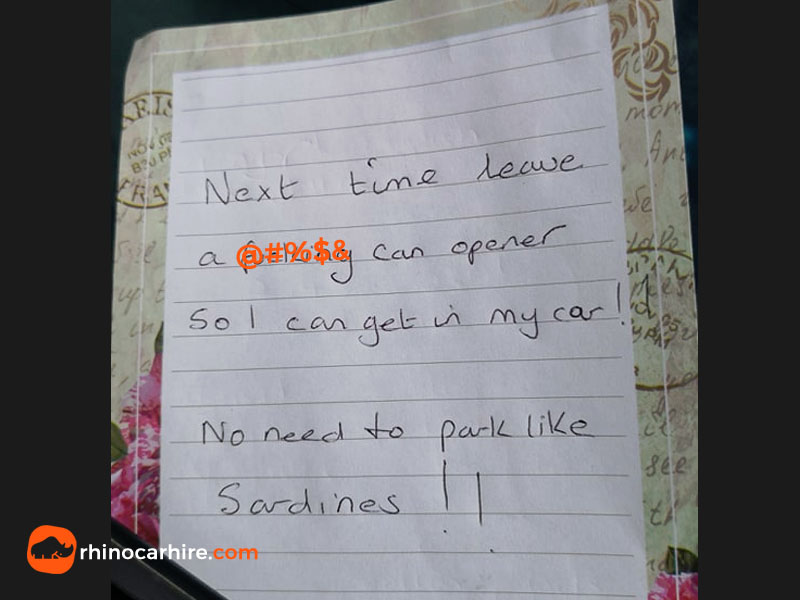 funny parking notes sardines