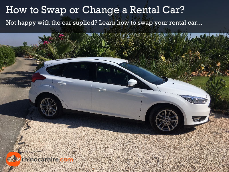 swap or change rental car