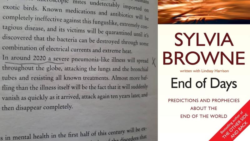 coronavirus prediction sylvia brown end of days