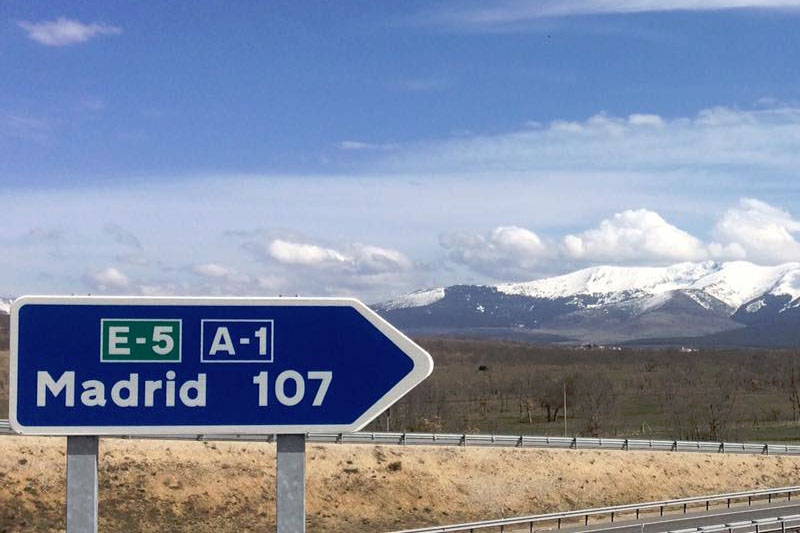 e5 a1 toll road madrid