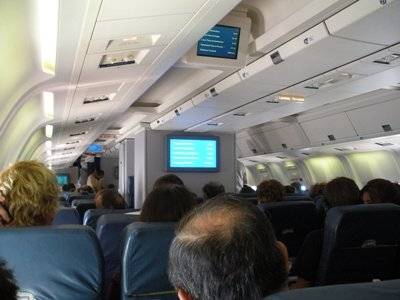 Inside An Airplane