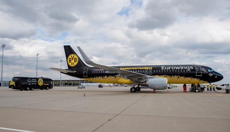Airplane at Dortmund Airport