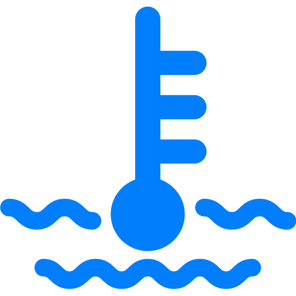 Coolant symbol in blue