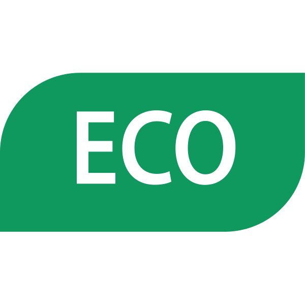 Eco mode symbol in green
