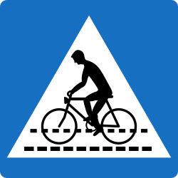 Crossing for cyclists - Road Sign