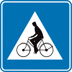 Crossing for cyclists - Road Sign