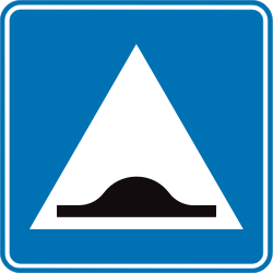 Speed bump - Road Sign