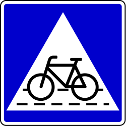 Crossing for cyclists - Road Sign