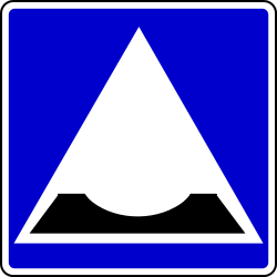 Dip in the road - Road Sign