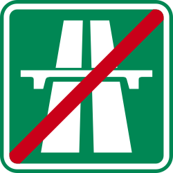 نهايات الطريق السريع - لافتة طريق