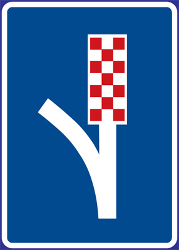Place where you can make an emergency stop - Road Sign