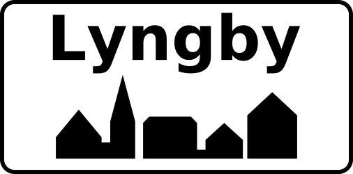 Begin of a built-up area - Road Sign