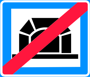 End of the tunnel - Road Sign