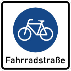 Lane for cyclists - Road Sign