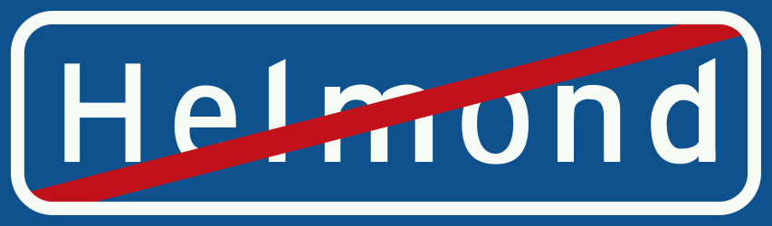 End of the built-up area - Road Sign