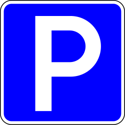 Parking permitted - Road Sign