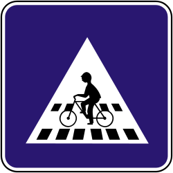Crossing for cyclists - Road Sign
