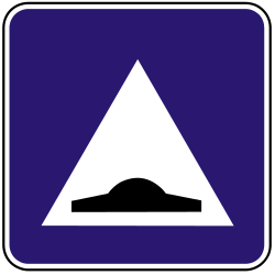 Speed bump - Road Sign