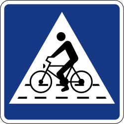Crossing for cyclists - Road Sign