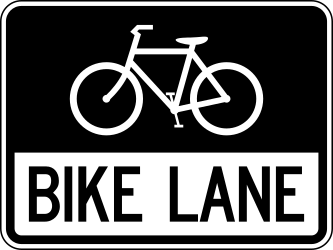 Lane for cyclists - Road Sign